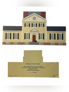 Cat's Meow William Finnie House Colonial Williamsburg Semple History VA VTG 1995